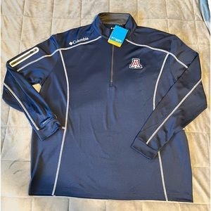University of Arizona Golf Omni-wick shotgun pullover